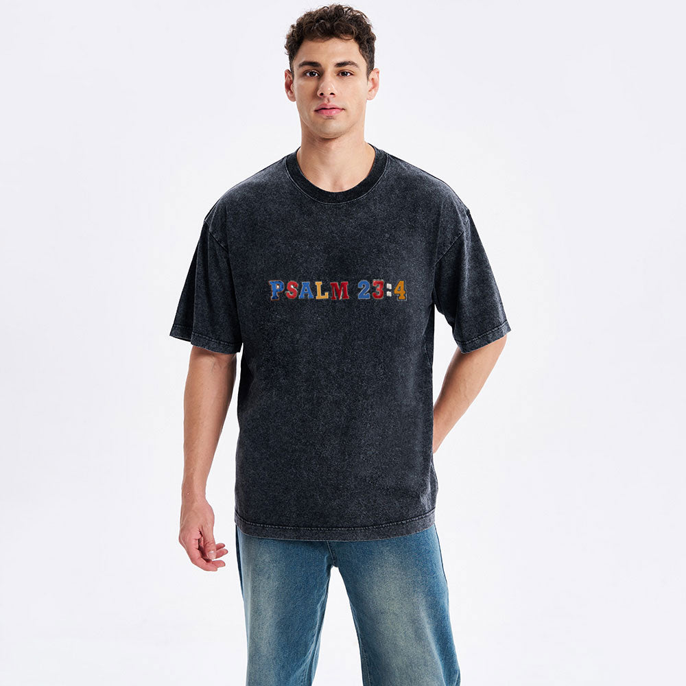 Fear No Evil Christian Washed T-Shirt