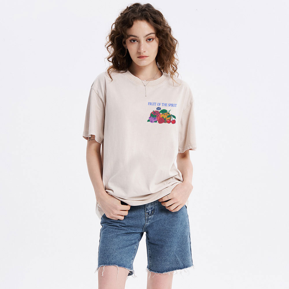 Fruit Of The Spirit Christian Washed T-Shirt