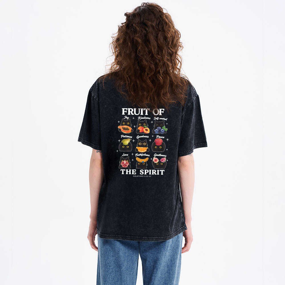 Fruit Of The Spirit Christian Washed T-shirt