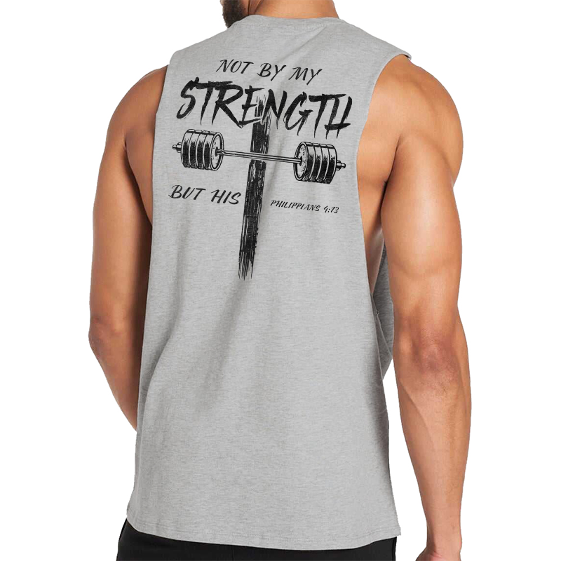 Not by My Strength but His Tank Top