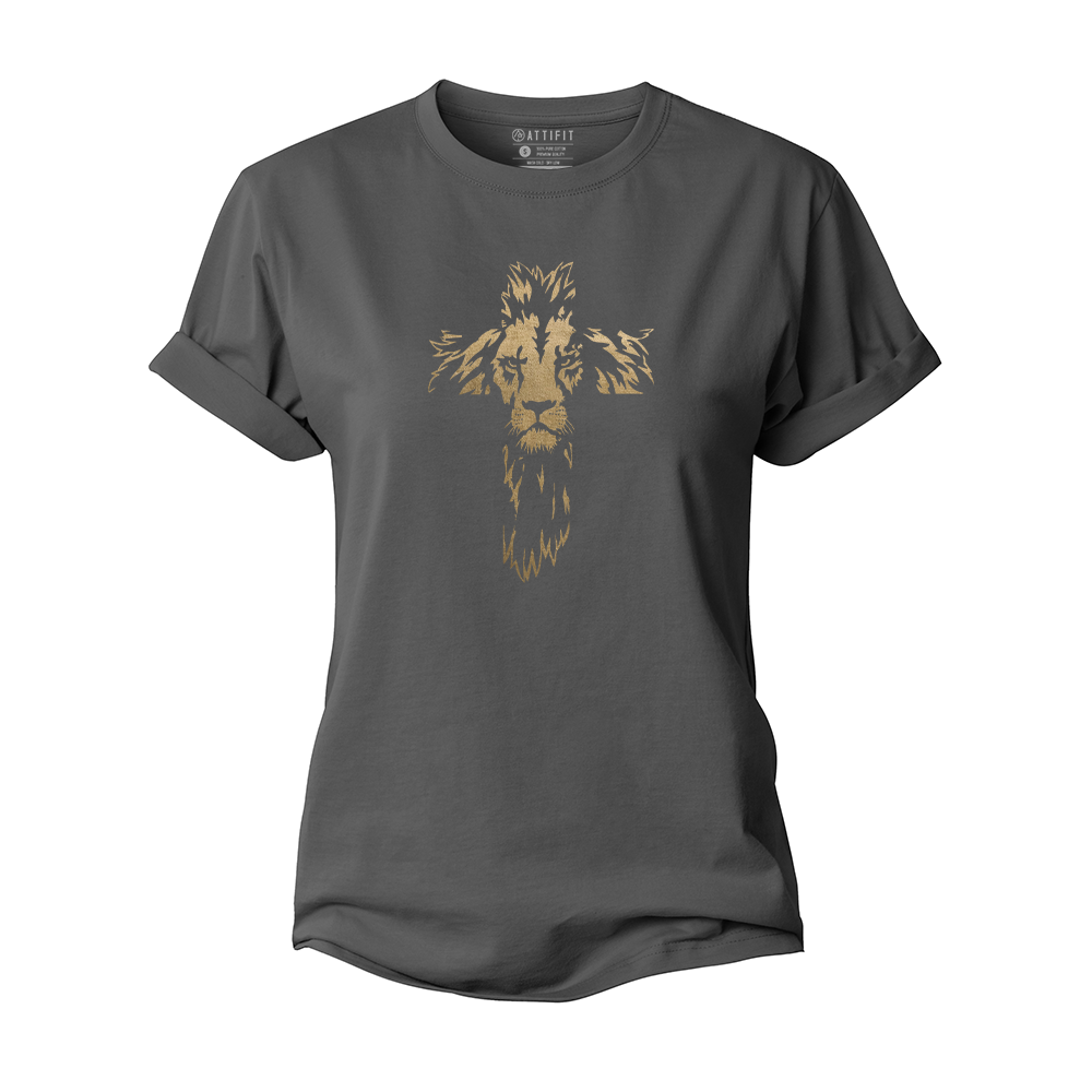 Lion Cross Women's Cotton T-Shirt