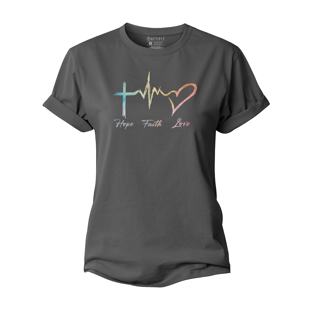 Hope Faith Love Women's Cotton T-Shirt