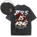 Jesus Is King Christian Washed T-Shirt