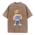 Jesus Loves Me Christian Washed T-Shirt