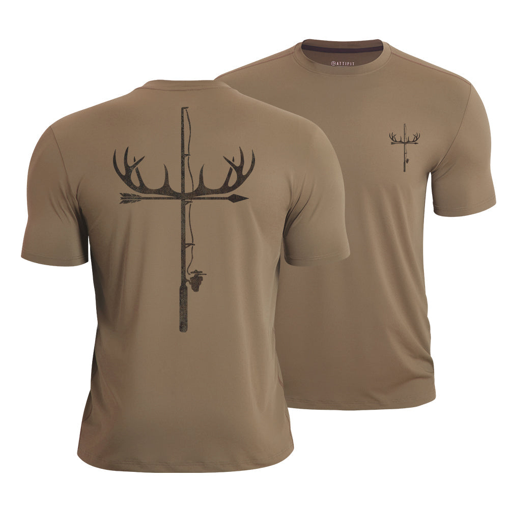 Antler Fishing Rod Quick-Dry T-Shirt