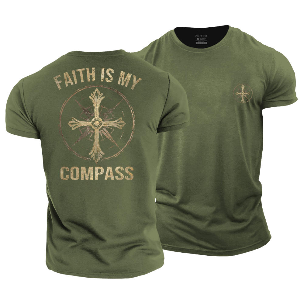 Faith Is My Compass Cotton T-Shirt