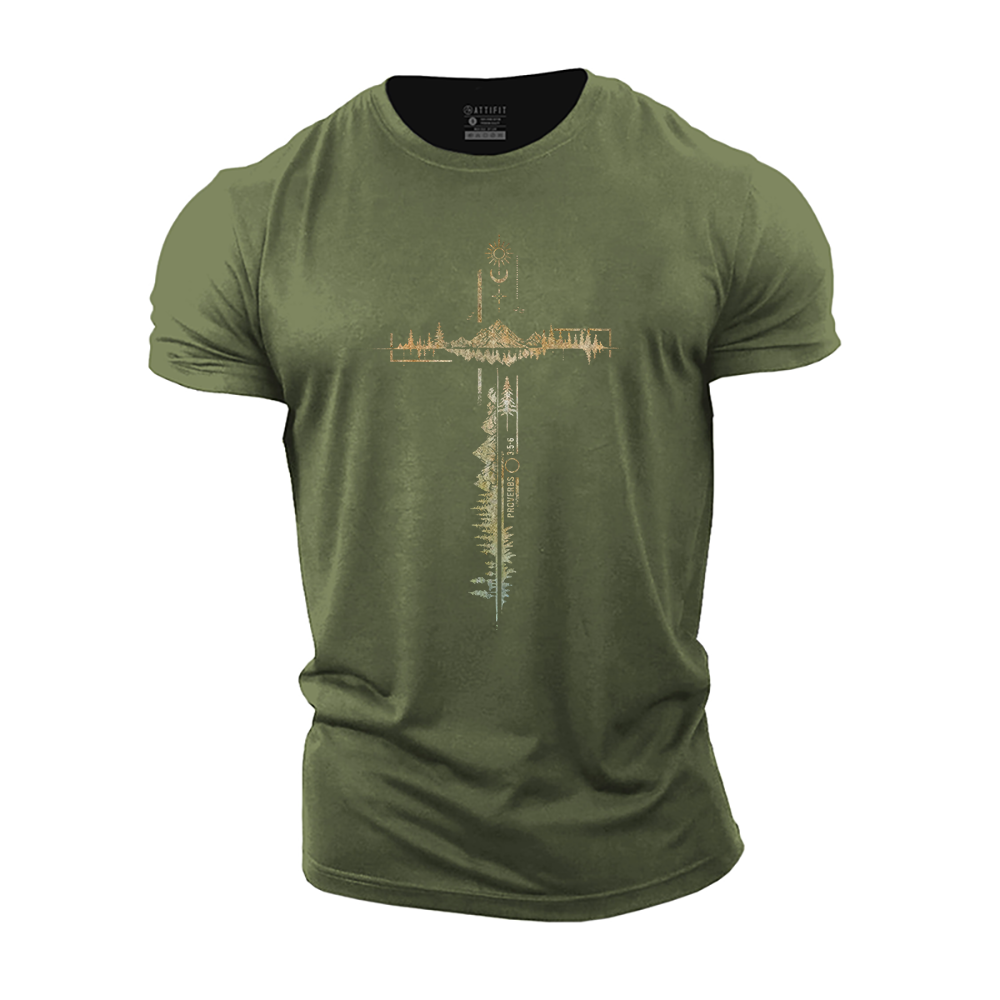 Proverbs 3:5-6 Cotton T-Shirt