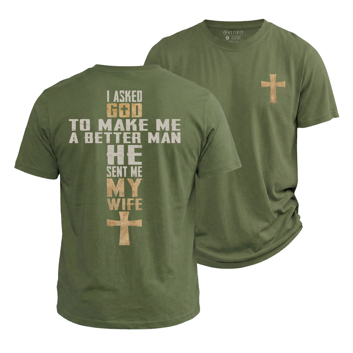 God Sent Me My Wife Cotton T-Shirt
