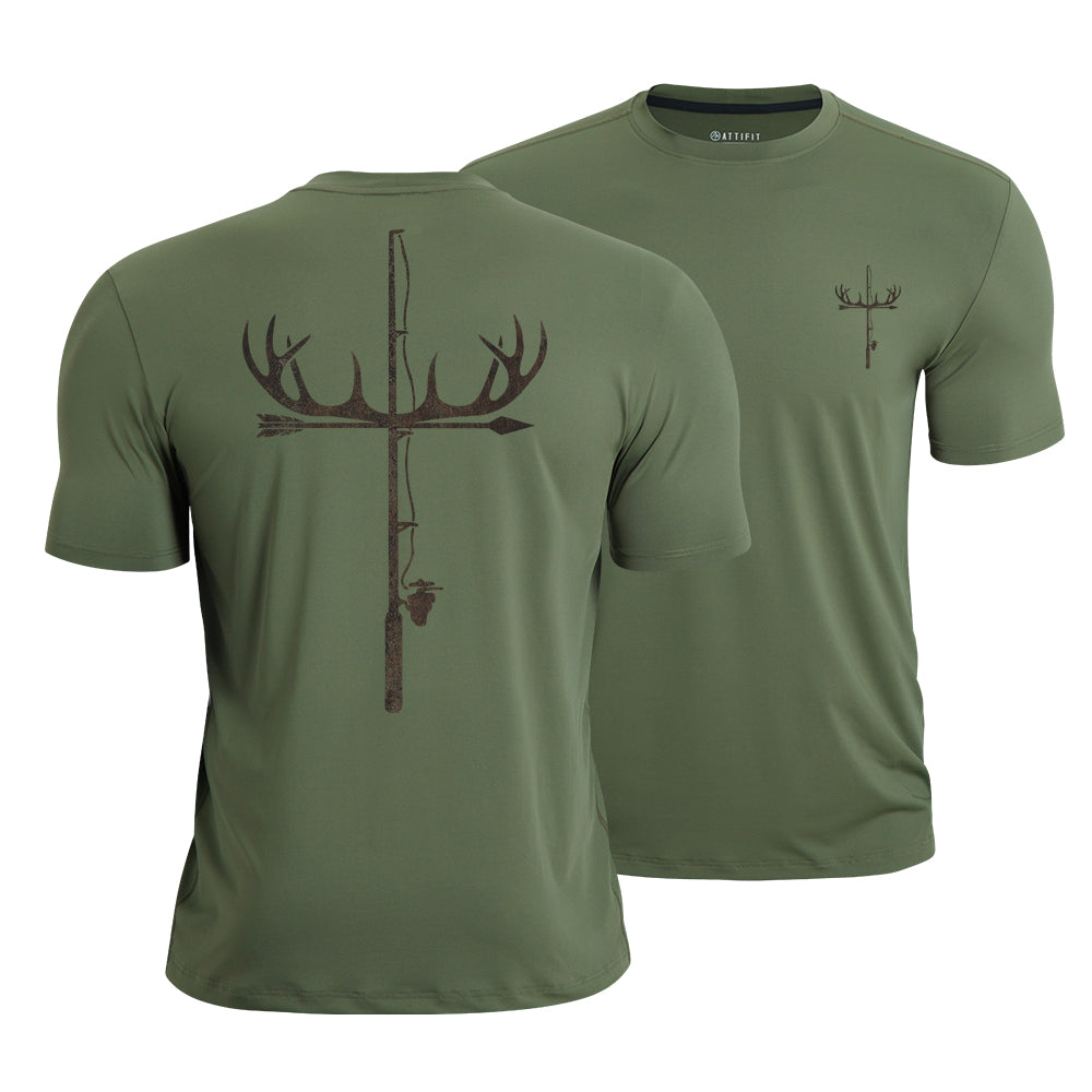 Antler Fishing Rod Quick-Dry T-Shirt