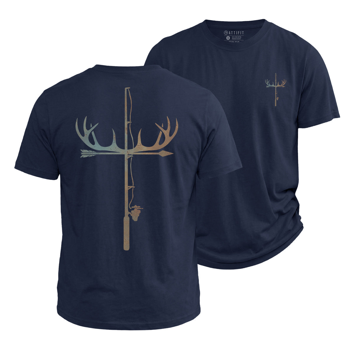Antler Fishing Rod Cotton T-Shirt