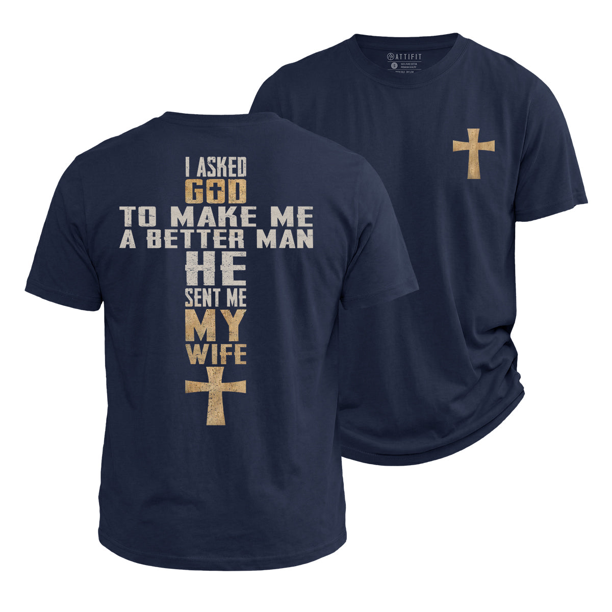 God Sent Me My Wife Cotton T-Shirt