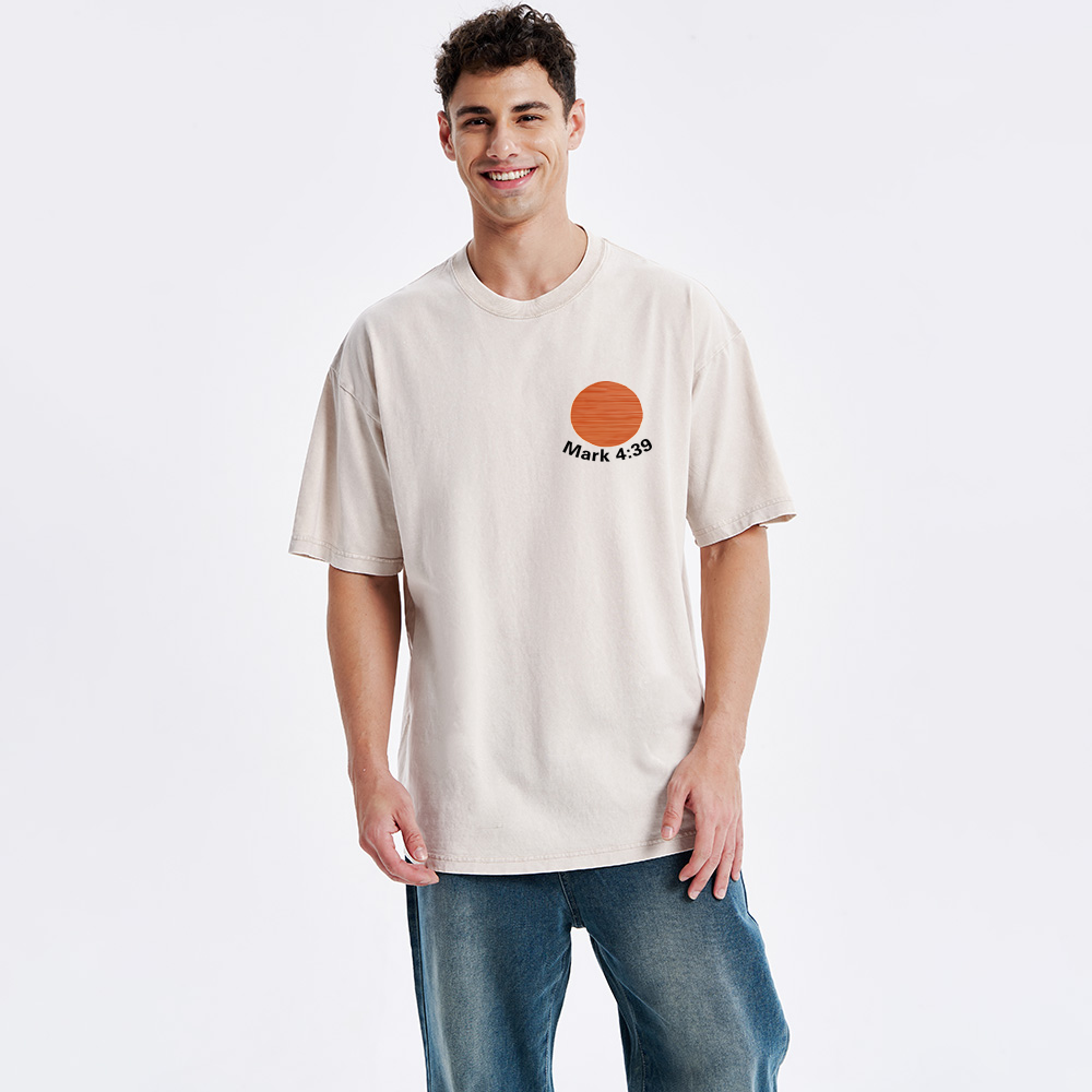 Peace Be Still Christian Washed T-Shirt