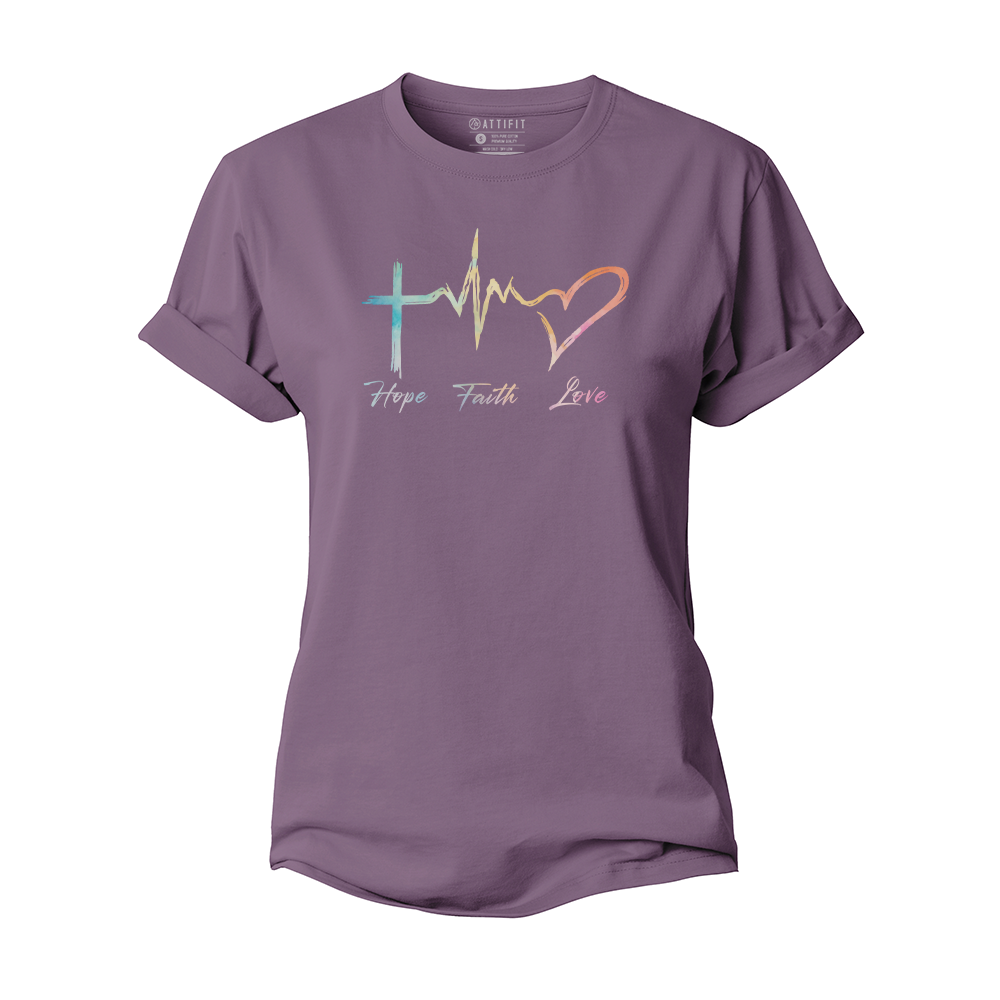 Hope Faith Love Women's Cotton T-Shirt