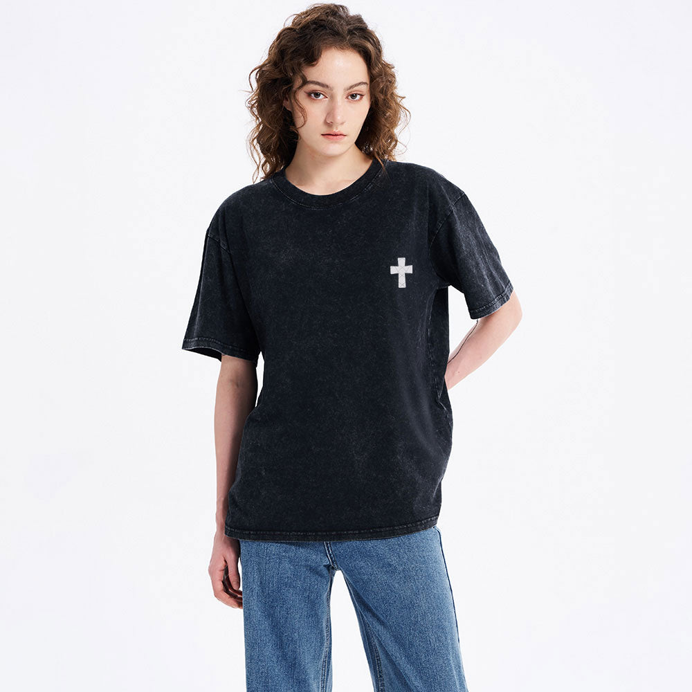 Saint Michael The Archangel Defend Us In Battle Christian Washed T-Shirt