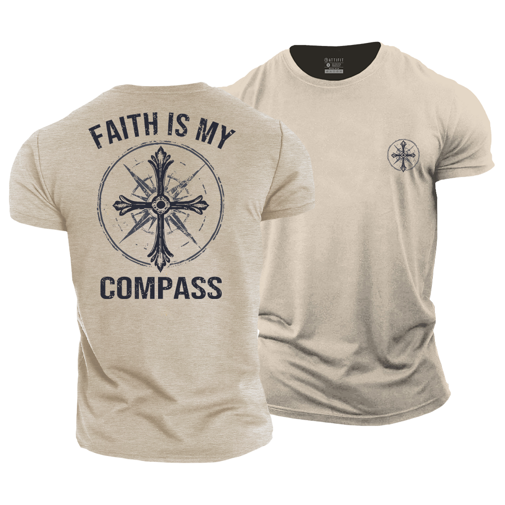 Faith Is My Compass Cotton T-Shirt