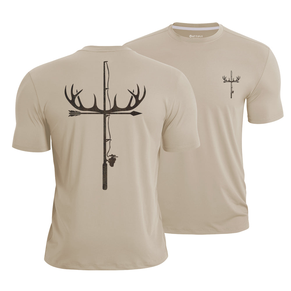 Antler Fishing Rod Quick-Dry T-Shirt