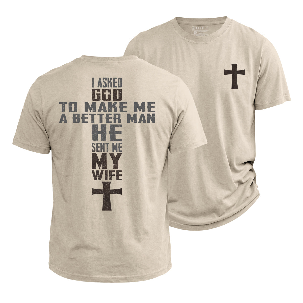 God Sent Me My Wife Cotton T-Shirt