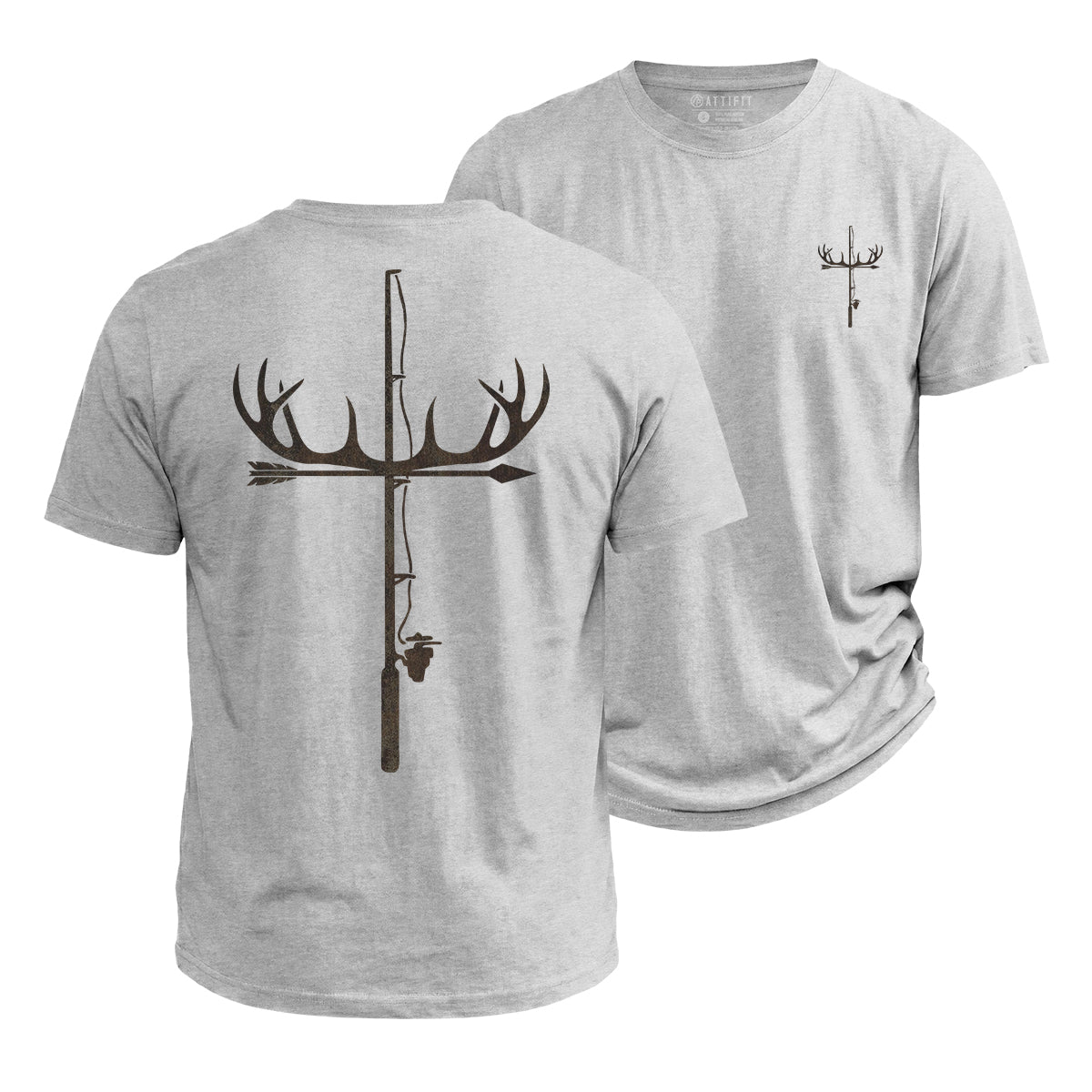 Antler Fishing Rod Cotton T-Shirt