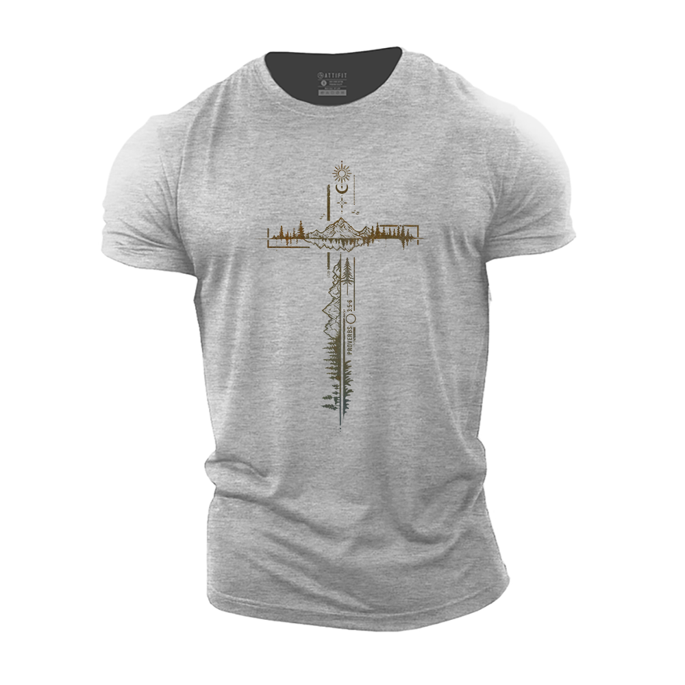 Proverbs 3:5-6 Cotton T-Shirt
