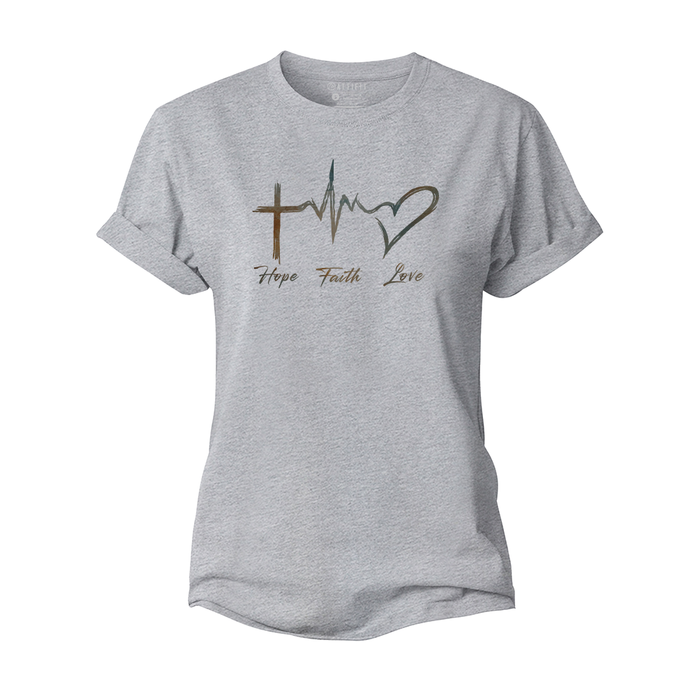 Hope Faith Love Women's Cotton T-Shirt