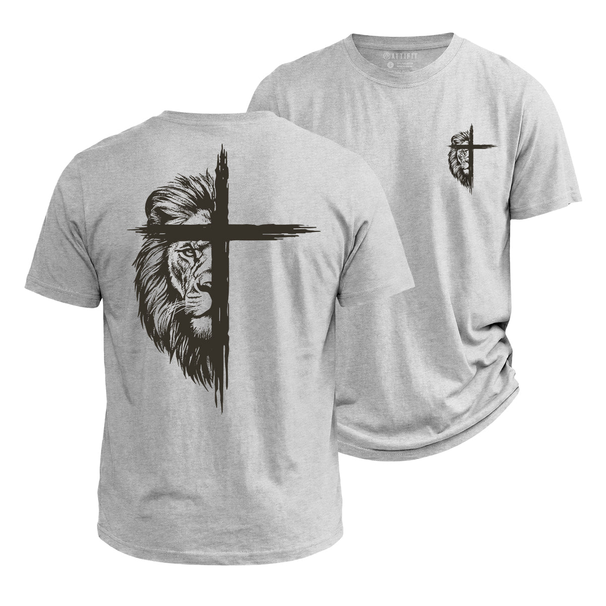Lion of Judah Cross Cotton T-Shirt