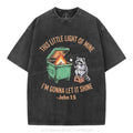 This Little Light Of Mine I'm Gonna Let It Shine Christian Washed T-Shirt