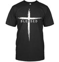 Graphic Christian Cross Jesus Christ Men Women Blessed T Shirt