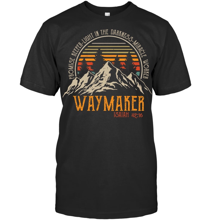 Waymaker Vintage Promise Keeper Miracle Worker Christian T Shirt (1)