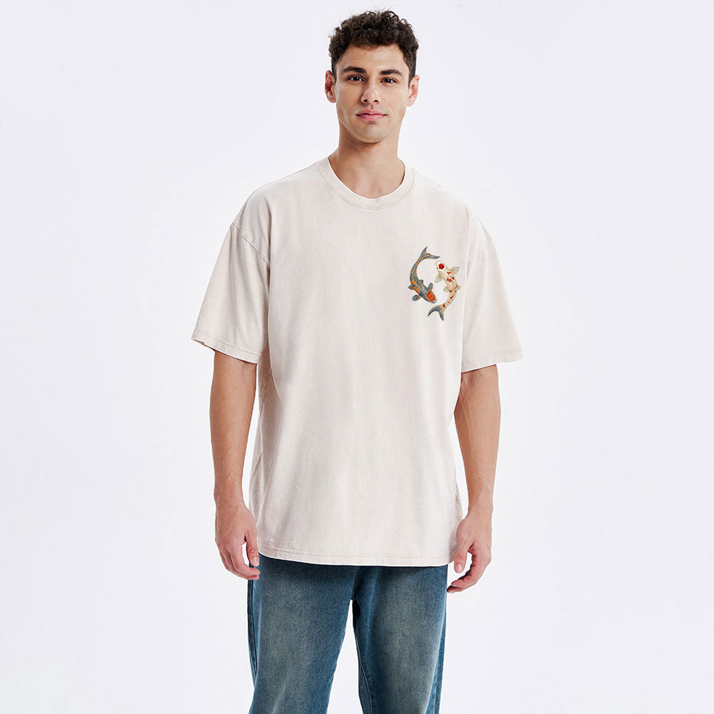 When You Go Through Deep Water Christian Washed T-Shirt