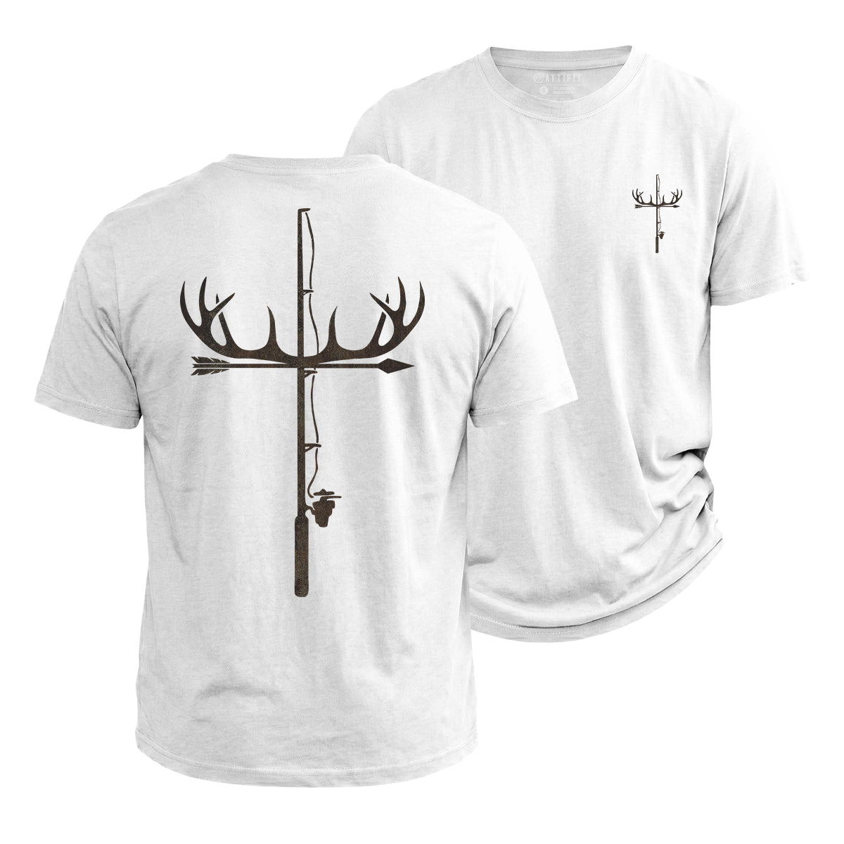 Antler Fishing Rod Cotton T-Shirt