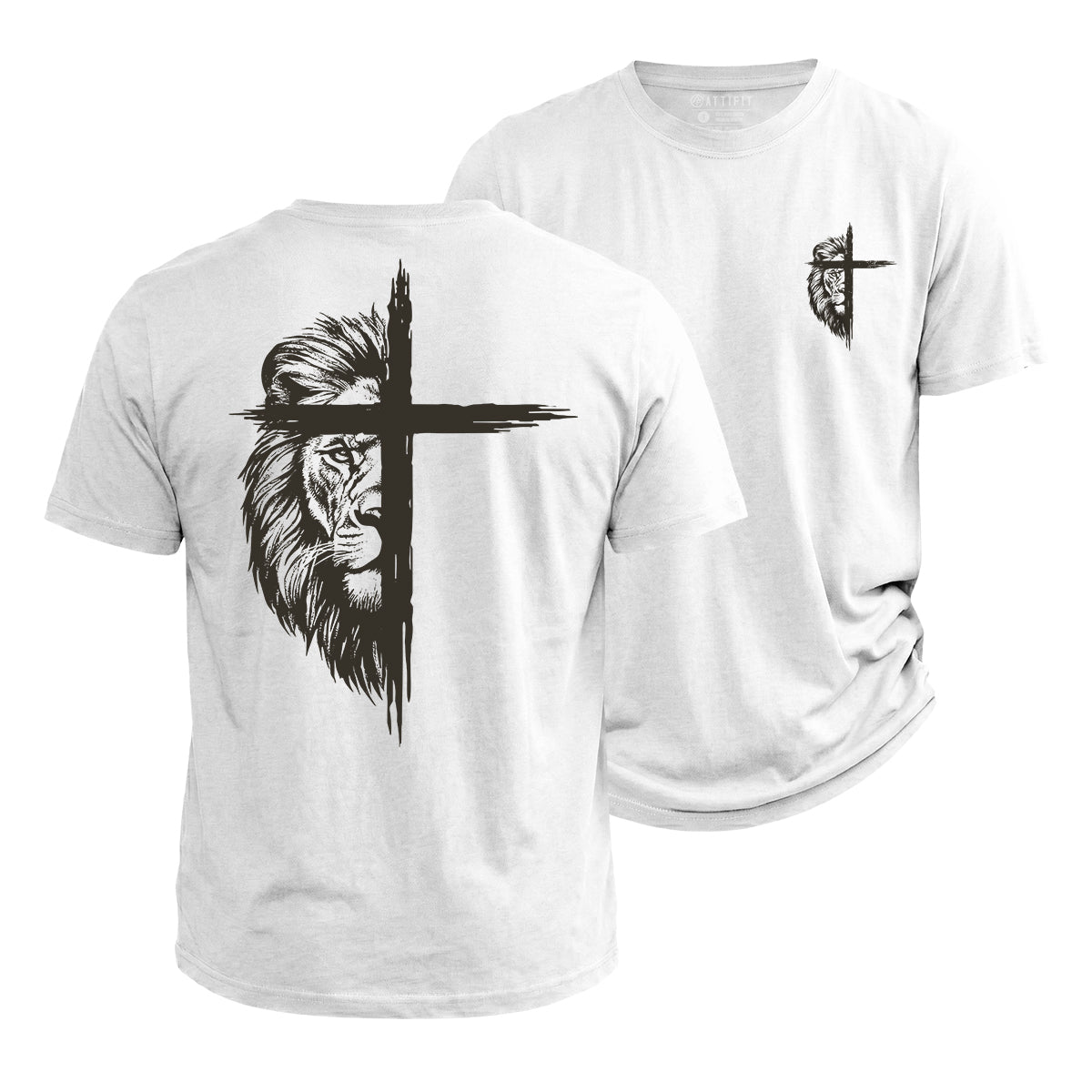 Lion of Judah Cross Cotton T-Shirt