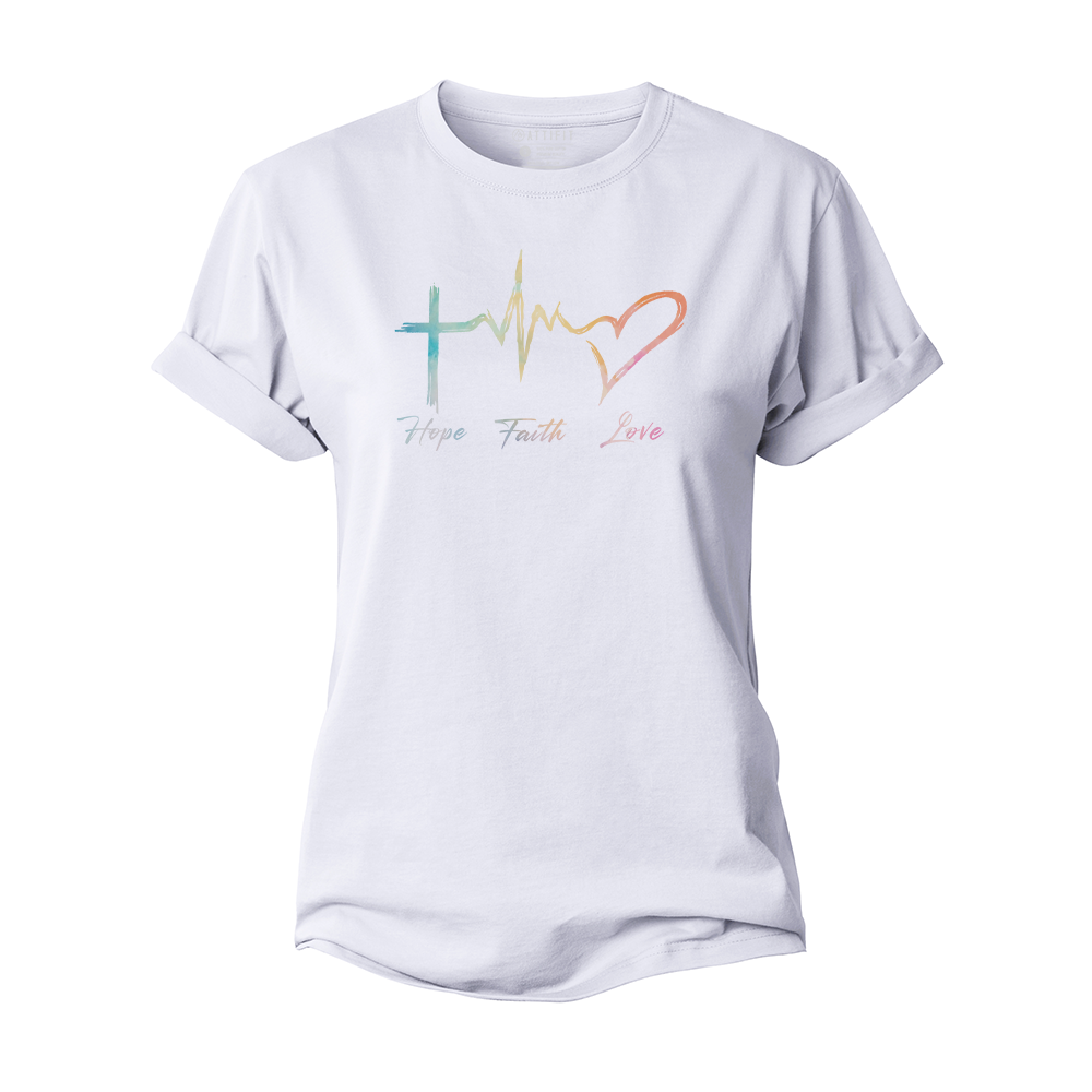 Hope Faith Love Women's Cotton T-Shirt