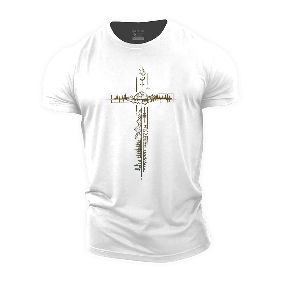 Proverbs 3:5-6 Cotton T-Shirt