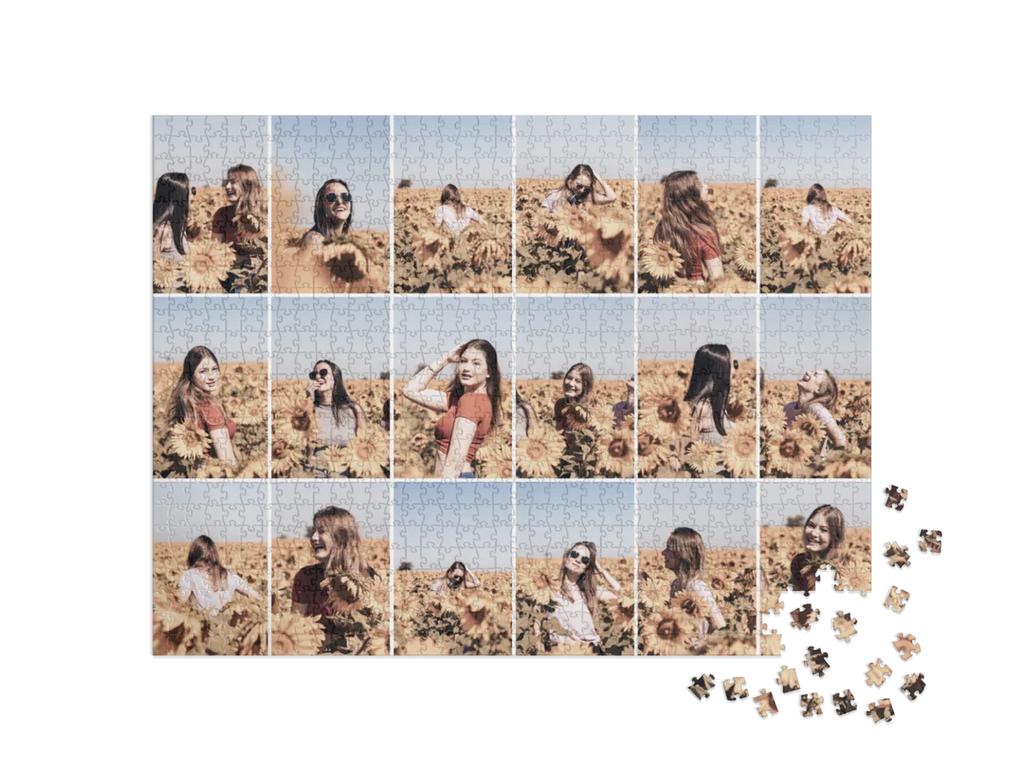 Custom Photo Collage Jigsaw Puzzle (18 Photos, Landscape)