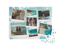 Map Custom Photo Collage Jigsaw Puzzle (7 Photos, Landscape)