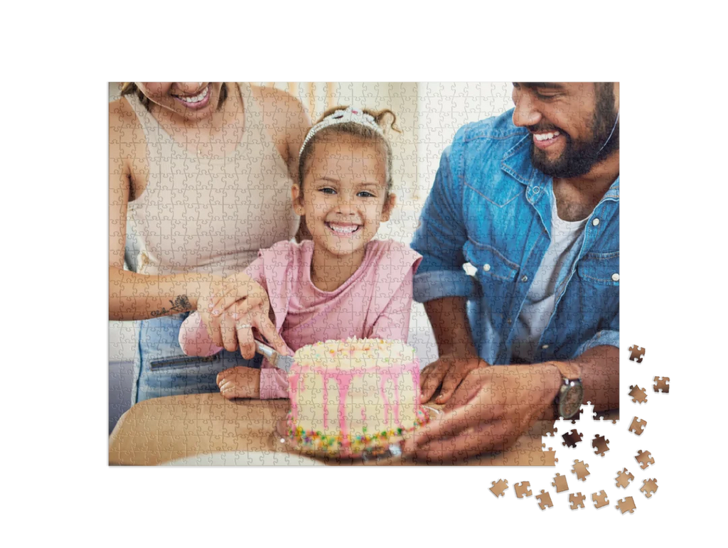 Birthday Custom Photo Jigsaw Puzzle (1 Photo, Landscape)