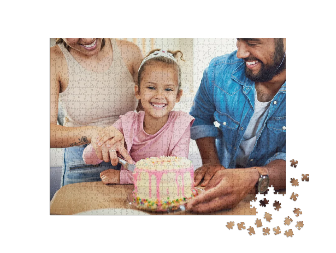 Birthday Custom Photo Jigsaw Puzzle (1 Photo, Landscape)