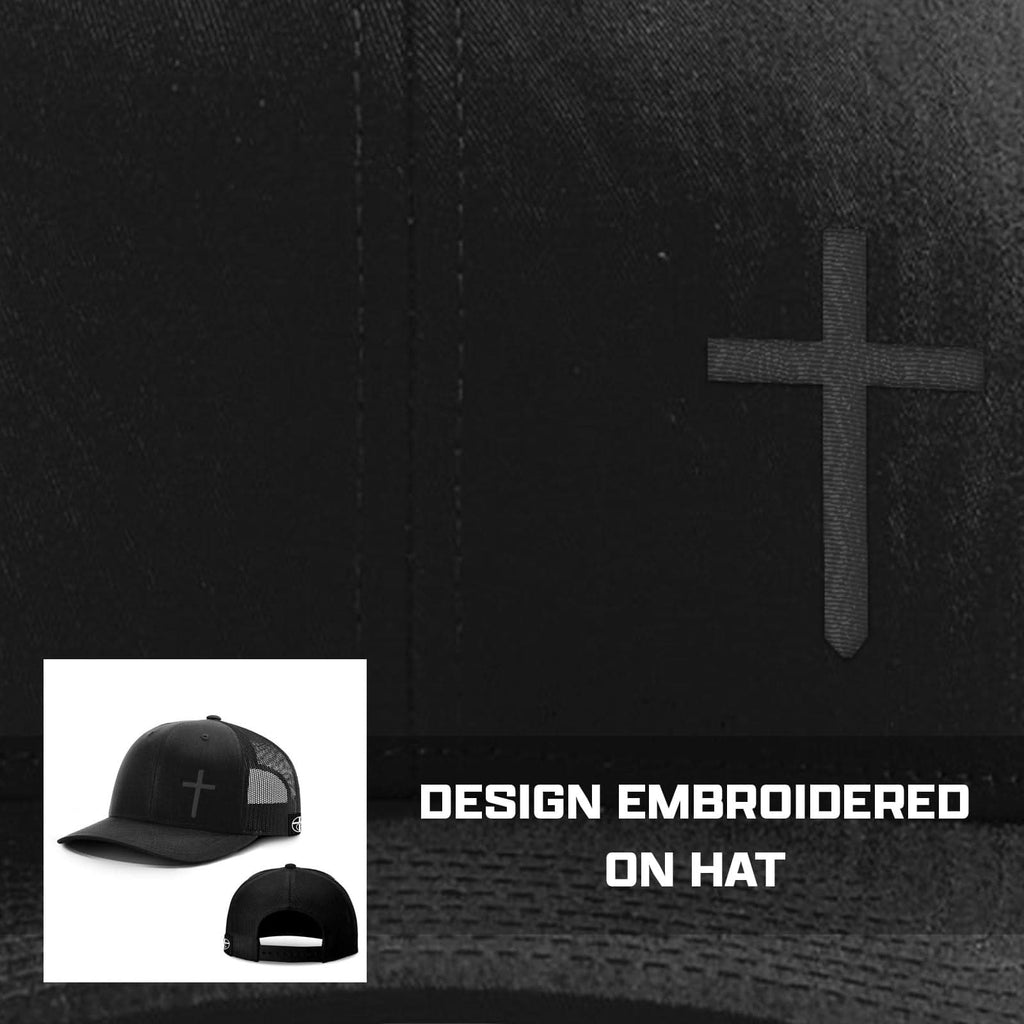 Cross Lower Left Blackout Version Hats