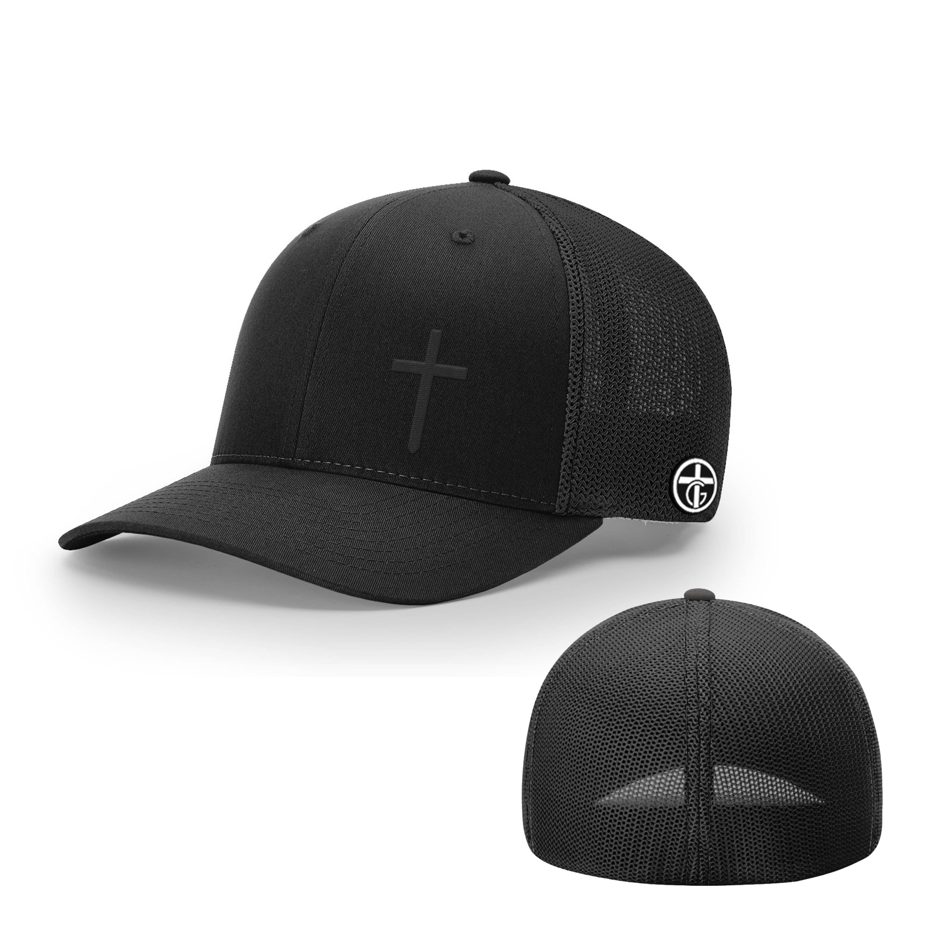 Cross Lower Left Blackout Version Hats