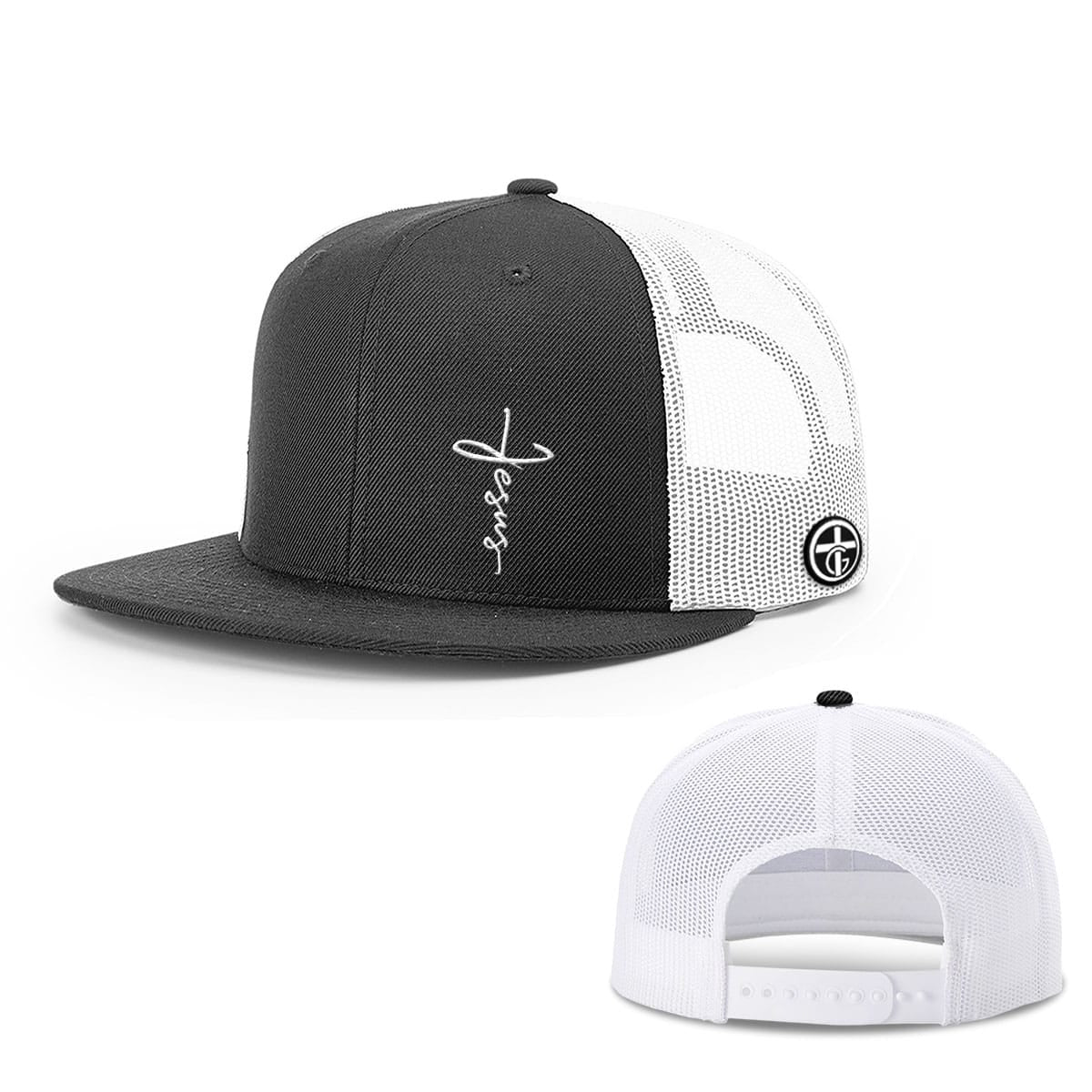 Jesus Cross Lower Left Hats