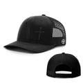 Nail Cross Lower Left Blackout Version Hats