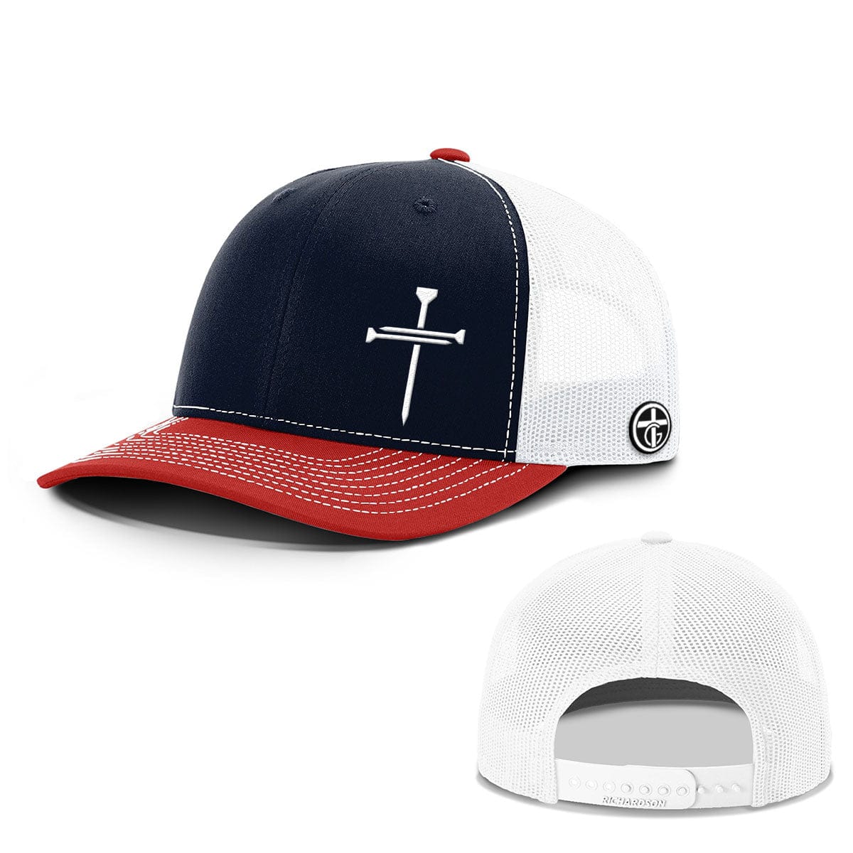Nail Cross Lower Left Everyday Faith Hats