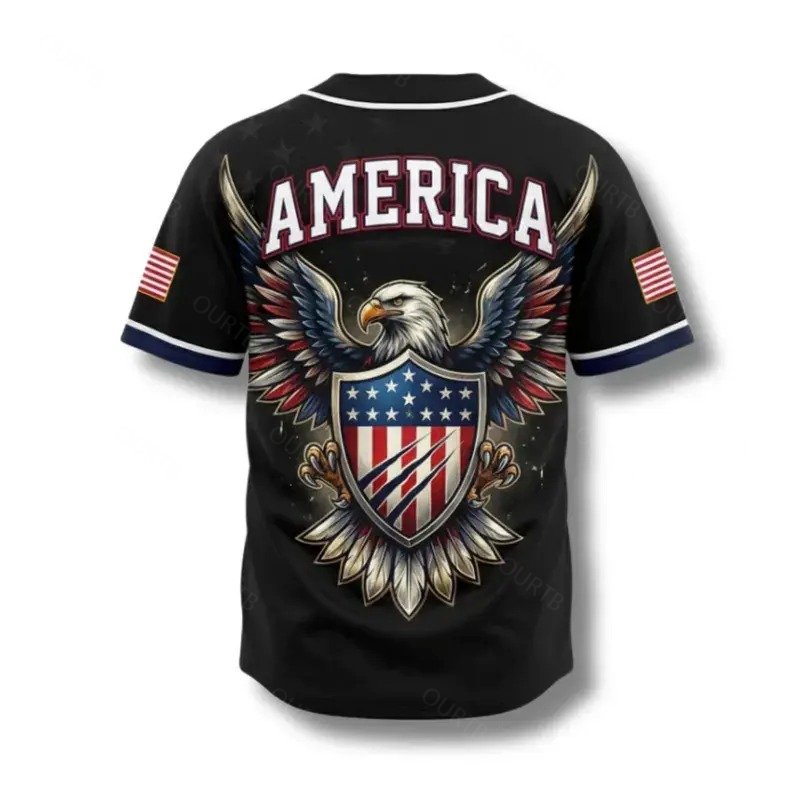 USA Eagle All Over Print Baseball Jersey