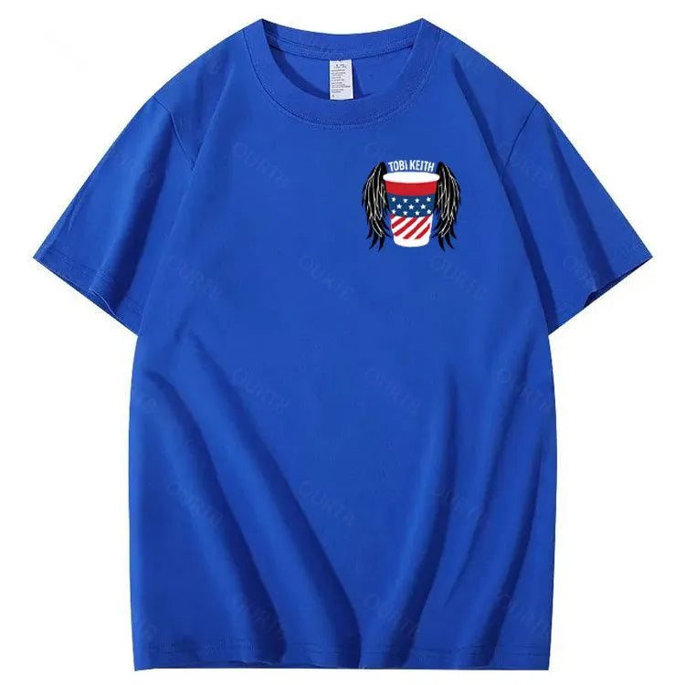Put A Boot In Your Ass Pattern 100&Cotton Print T-Shirt