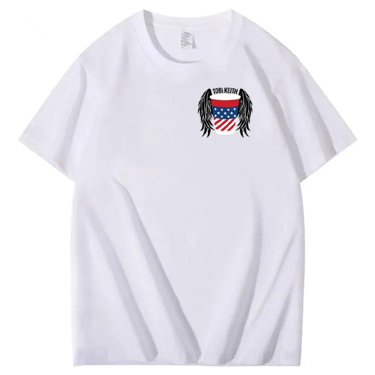 Put A Boot In Your Ass Pattern 100&Cotton Print T-Shirt