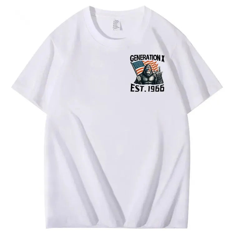 Walk Away I Am A Grumpy Old Man America BigFoot Gen X 100% Cotton T-Shirt