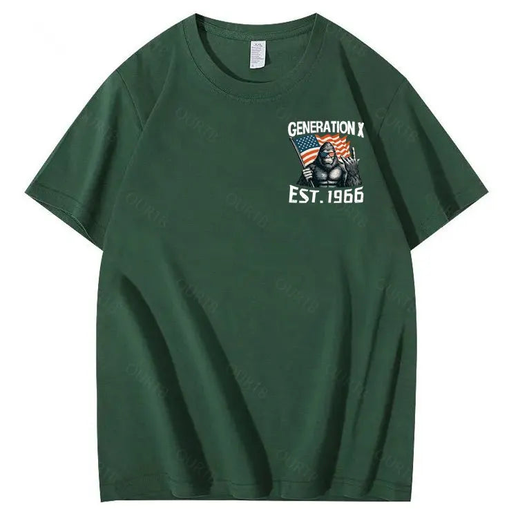 Walk Away I Am A Grumpy Old Man America BigFoot Gen X 100% Cotton T-Shirt