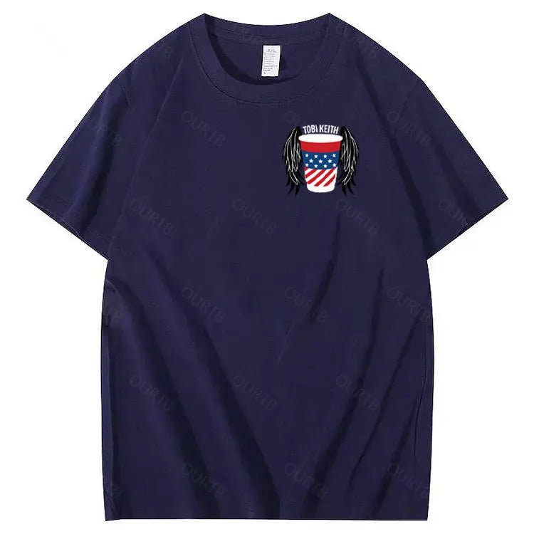 Put A Boot In Your Ass Pattern 100&Cotton Print T-Shirt
