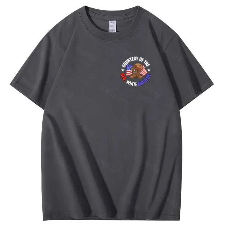 We'll Put A Boot In Your Ass  Pattern Print 100%Cotton T-Shirt
