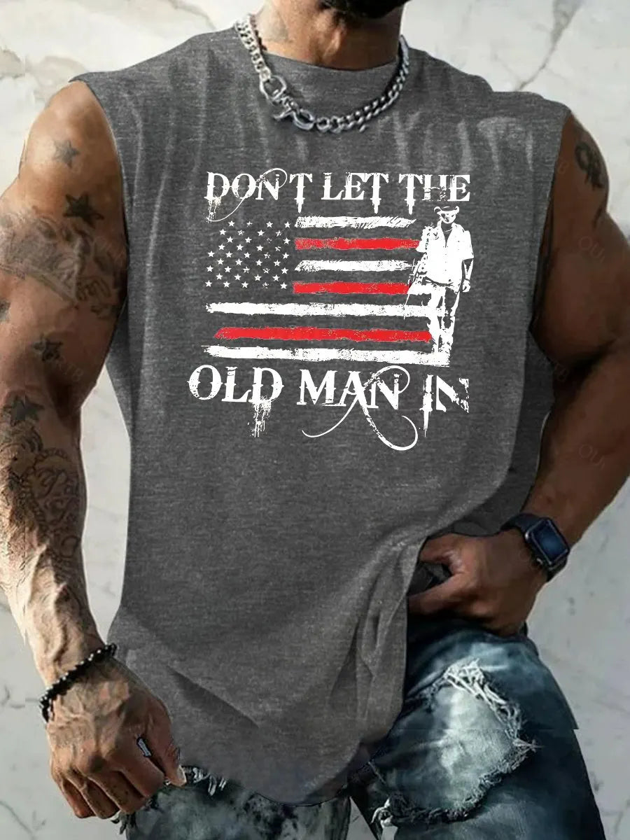 Don't Let The Old Man In  Pattern Print Vest